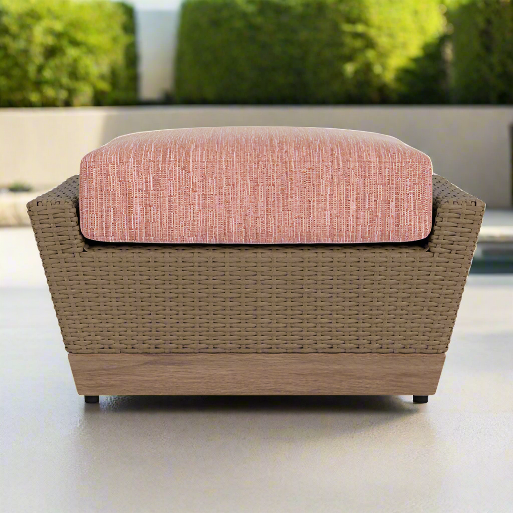 Lloyd Flanders Charisma Wicker Outdoor Ottoman