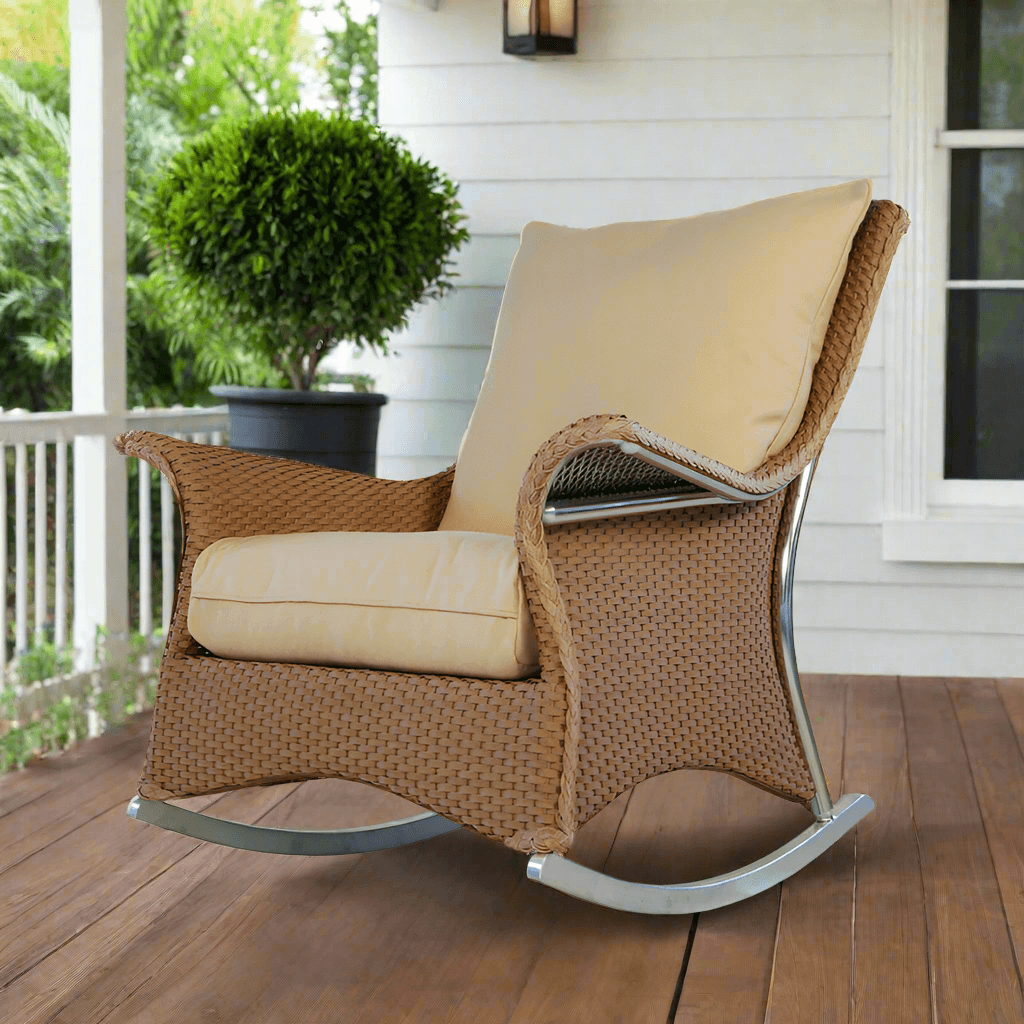 Lloyd Flanders Mandalay Wicker Outdoor Lounge Rocker
