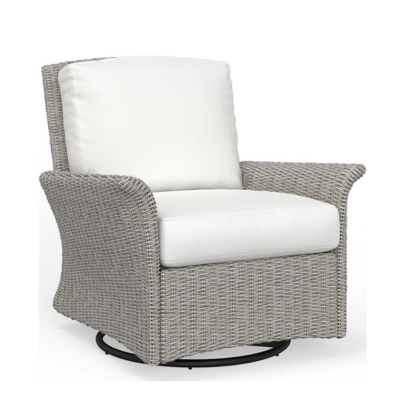 South Sea Rattan Juniper Bay Wicker Outdoor Swivel Glider Lounge Chair