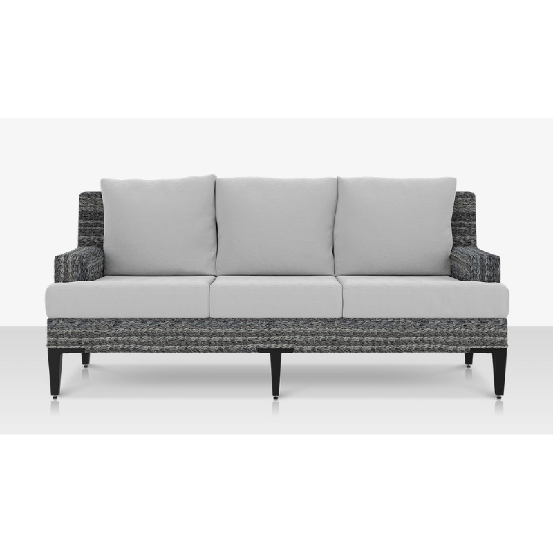 DecoScape Island Bay Wicker Outdoor Sofa - Gray