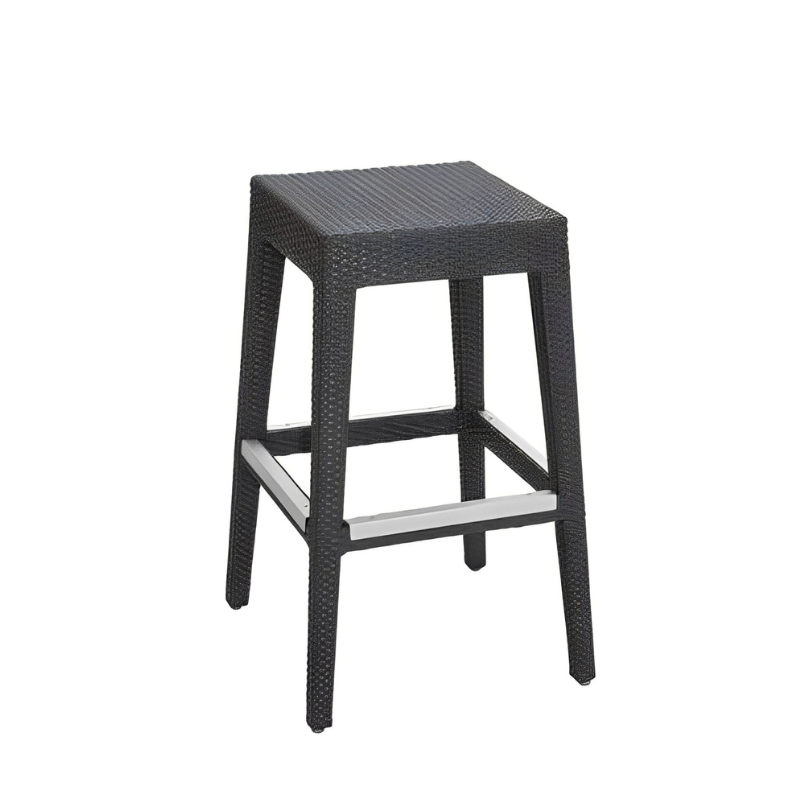 Panama Jack Onyx Backless Bar Stool