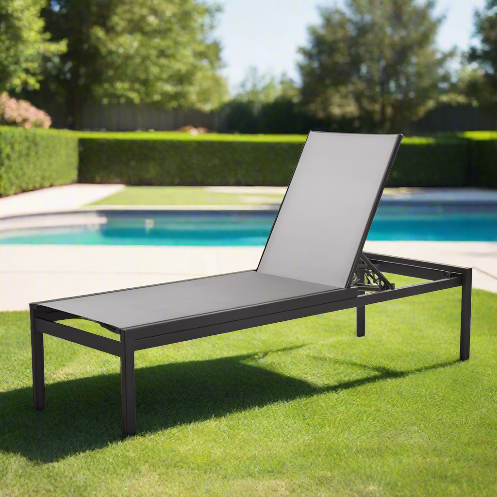 Telescope Casual Kendall Sling Stacking High Bed Armless Chaise