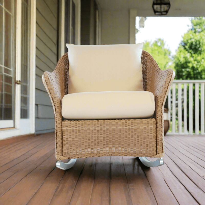 Lloyd Flanders Weekend Retreat Wicker Outdoor Lounge Rocker