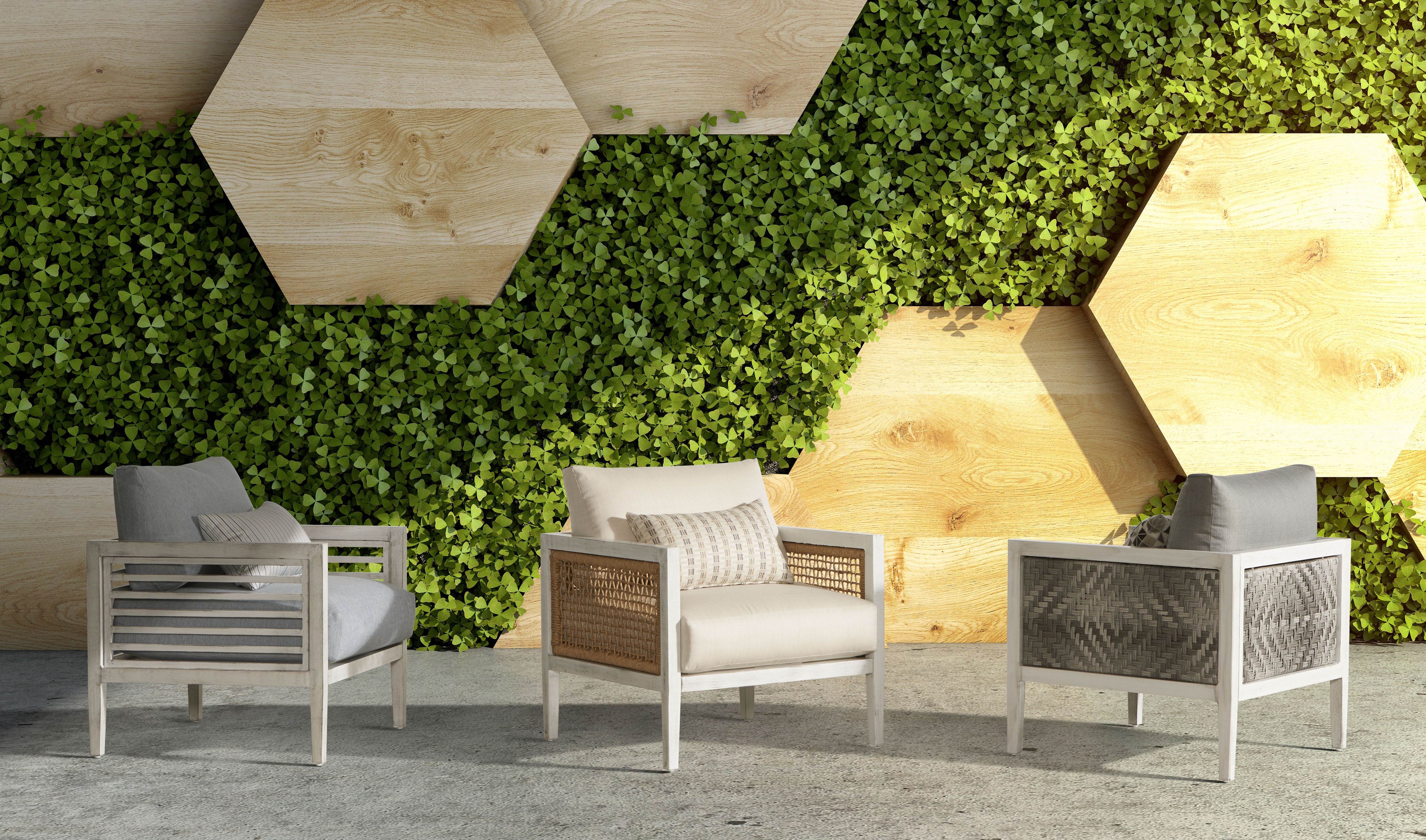 South Sea Rattan Aluminum Outdoor Veda Chair