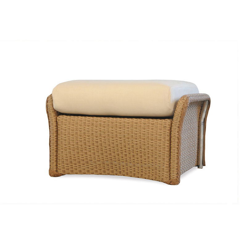 Lloyd Flanders Weekend Retreat Woven Outdoor Ottoman