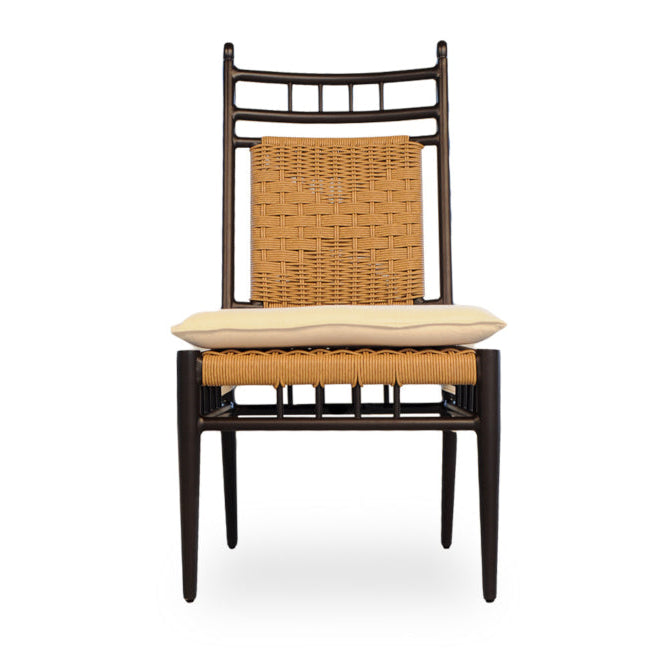 Lloyd Flanders Low Country Woven Vinyl Outdoor Armless Dining Chair