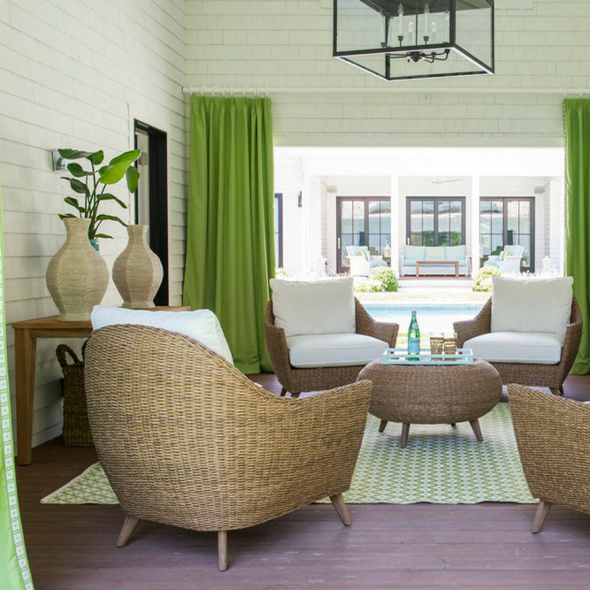 Lloyd Flanders Tobago Woven Vinyl Outdoor Lounge Chair