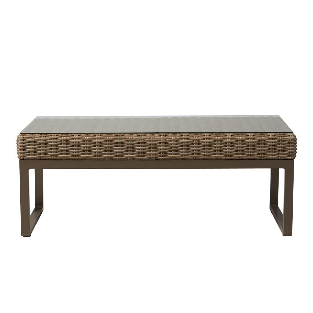 Lloyd Flanders Milan Woven Vinyl Outdoor 48.75" Rectangular Cocktail Table