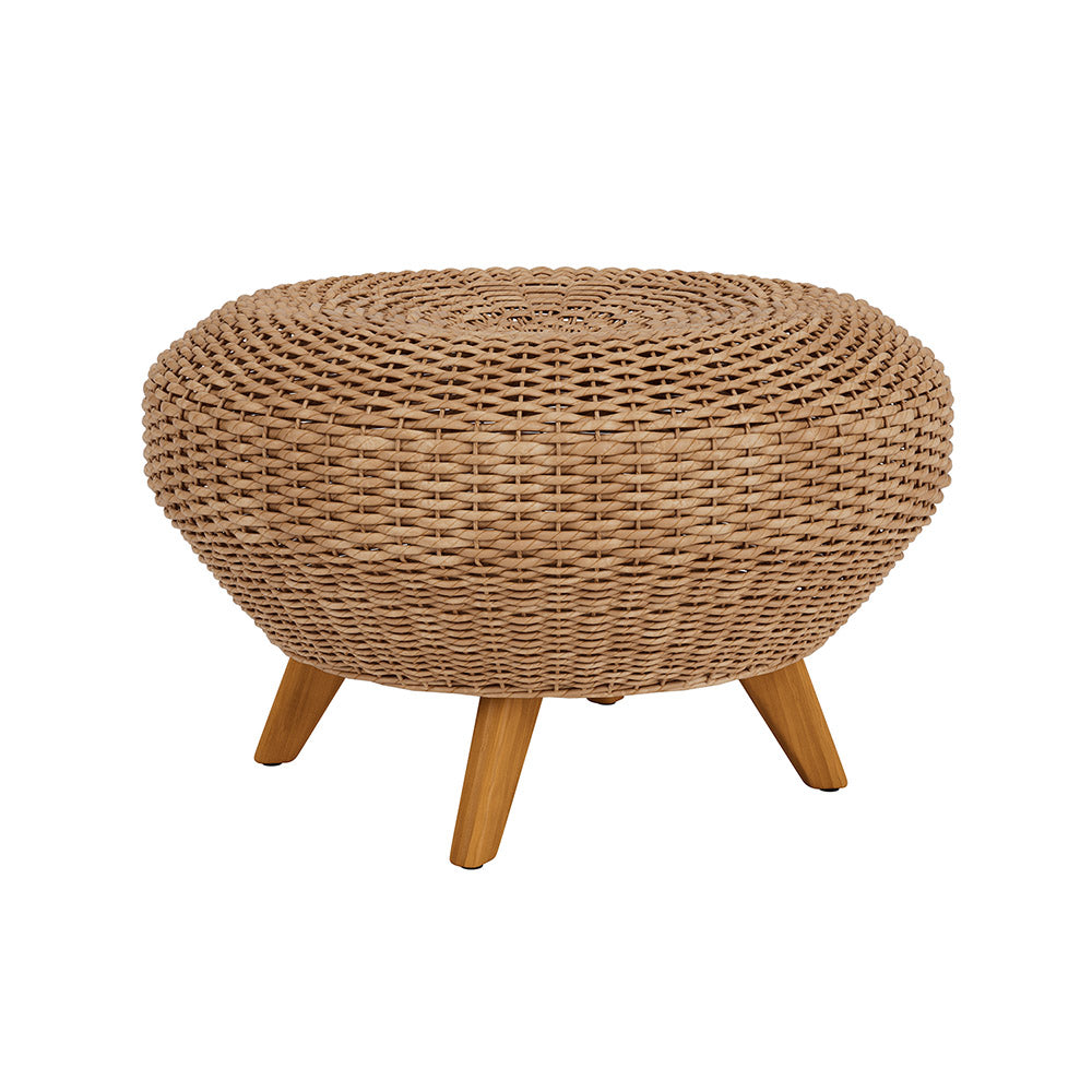 Lloyd Flanders Tobago Woven Vinyl Outdoor Ottoman