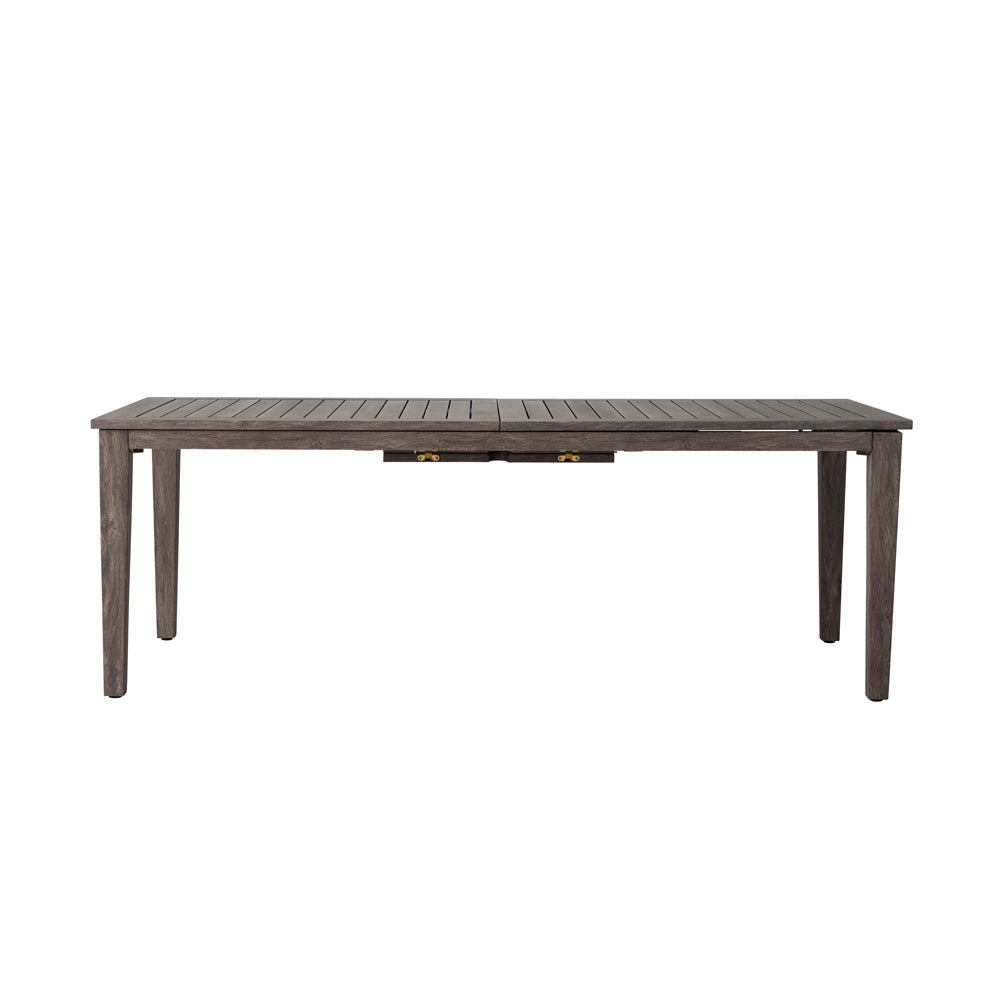 Lloyd Flanders Frontier Aluminum Outdoor 86"-110" Rectangle Butterfly Umbrella Dining Table