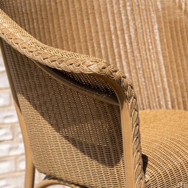 Modern Wicker Urban Luxe High Back Porch Rocker with Padded Seat