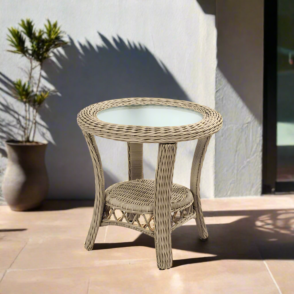 South Sea Rattan Arcadia Wicker Outdoor End Table