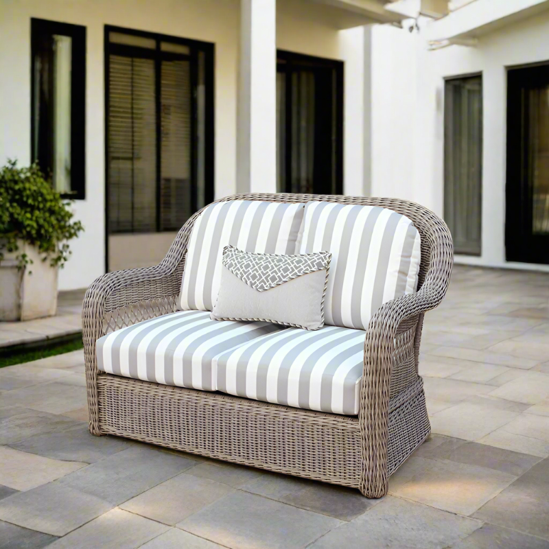 South Sea Rattan Arcadia Wicker Outdoor Loveseat