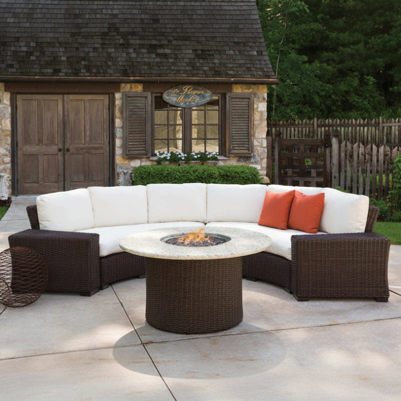 Lloyd Flanders Mesa Aluminum Outdoor 48" Round Fire Table