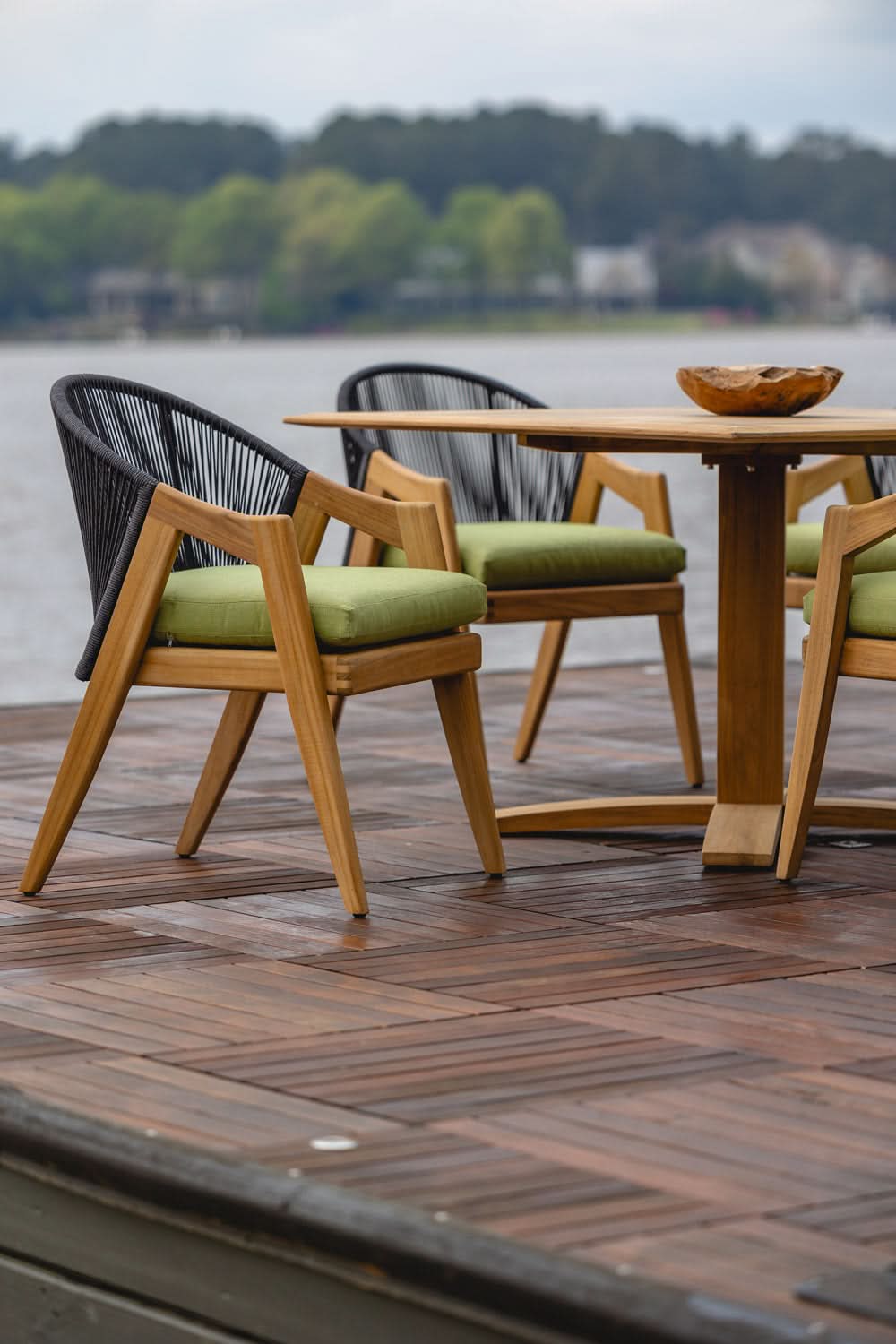 Lloyd Flanders Alpine Wicker Outdoor Dining Armchair