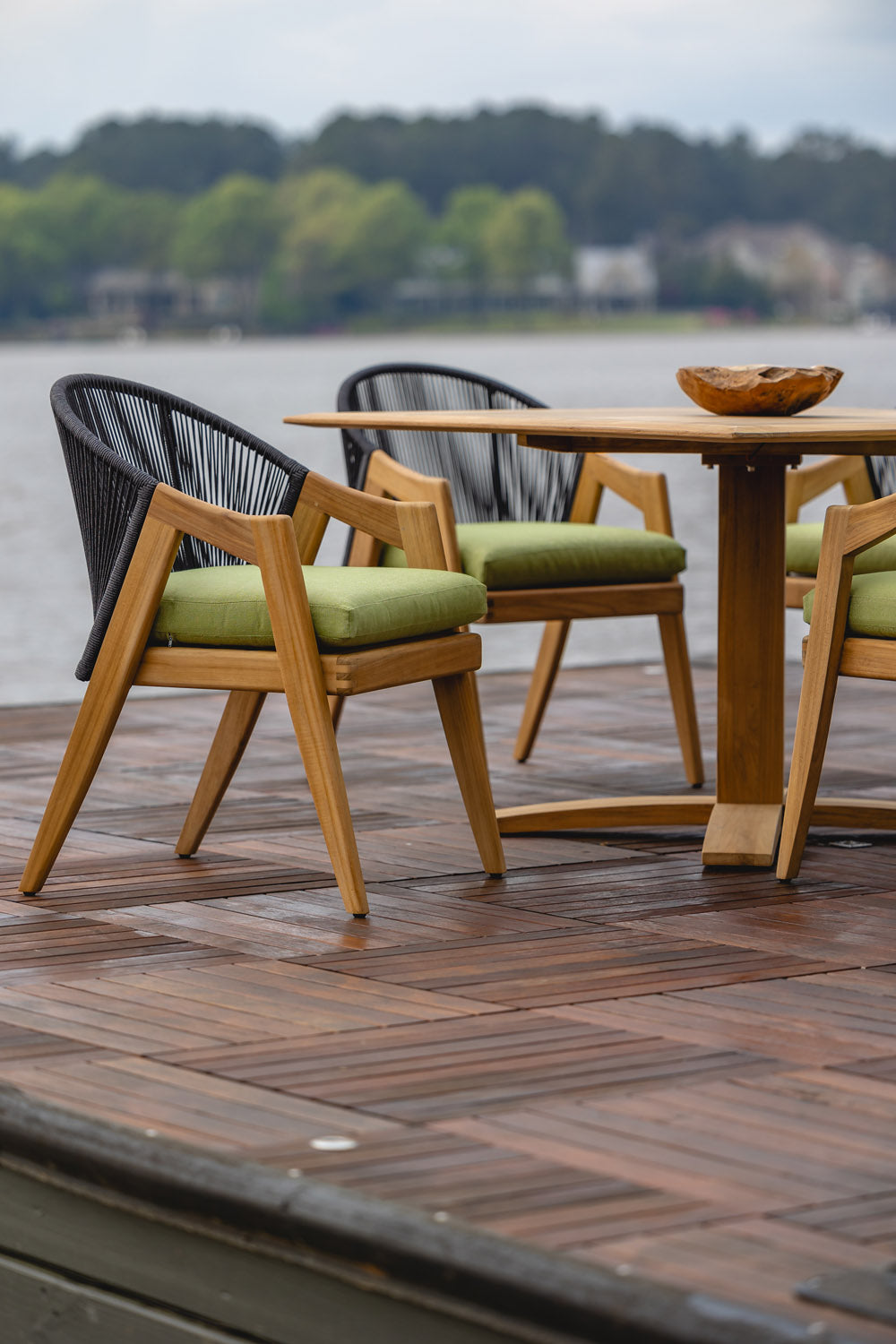 Lloyd Flanders Alpine Wicker Outdoor Dining Armchair