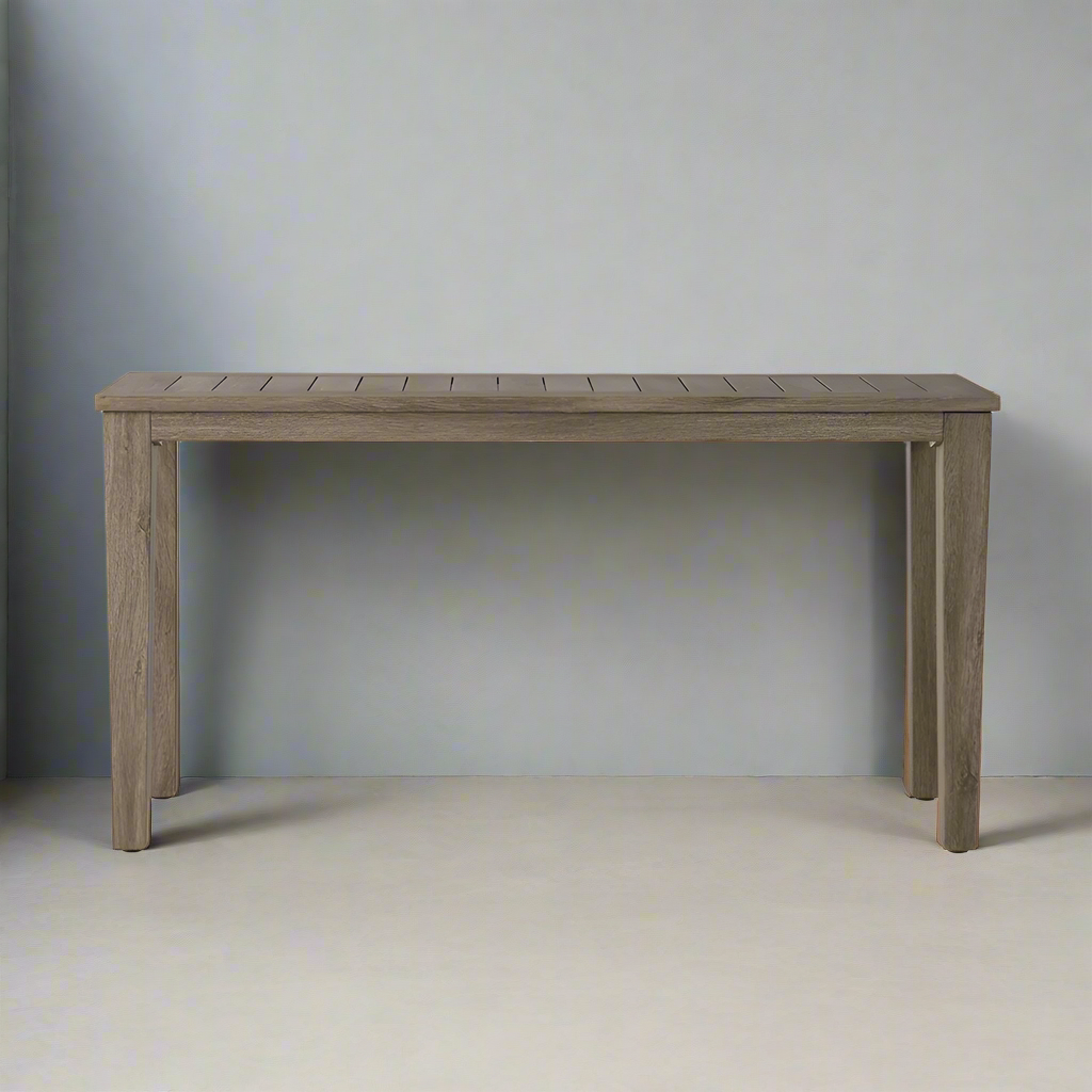 Lloyd Flanders Frontier Aluminum Outdoor 58" Rectangle Console Table