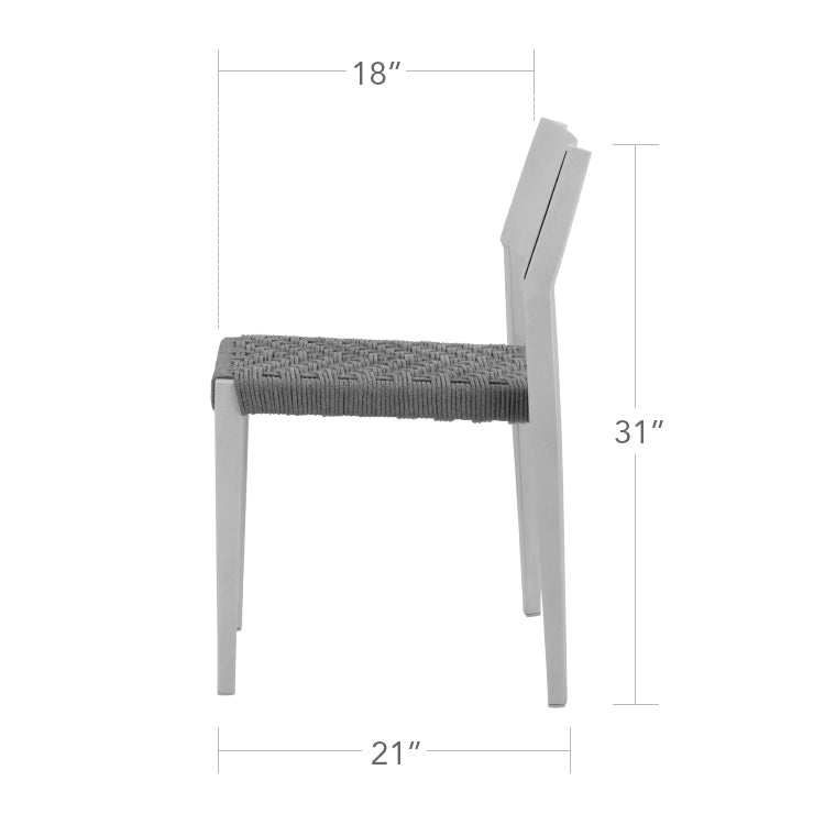 DecoScape Belmont Dining Side Rope Chair