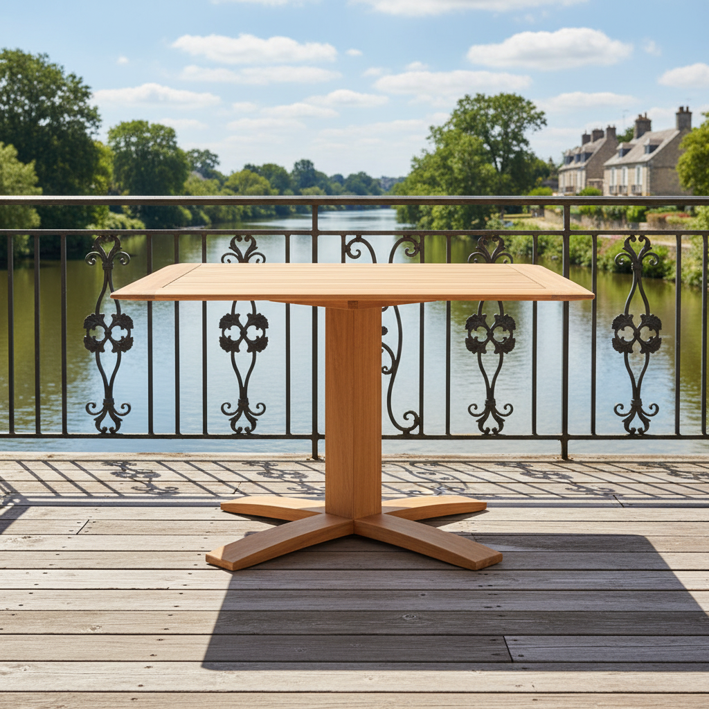 Lloyd Flanders Alpine Wicker Outdoor 48" Pedestal Dining Table