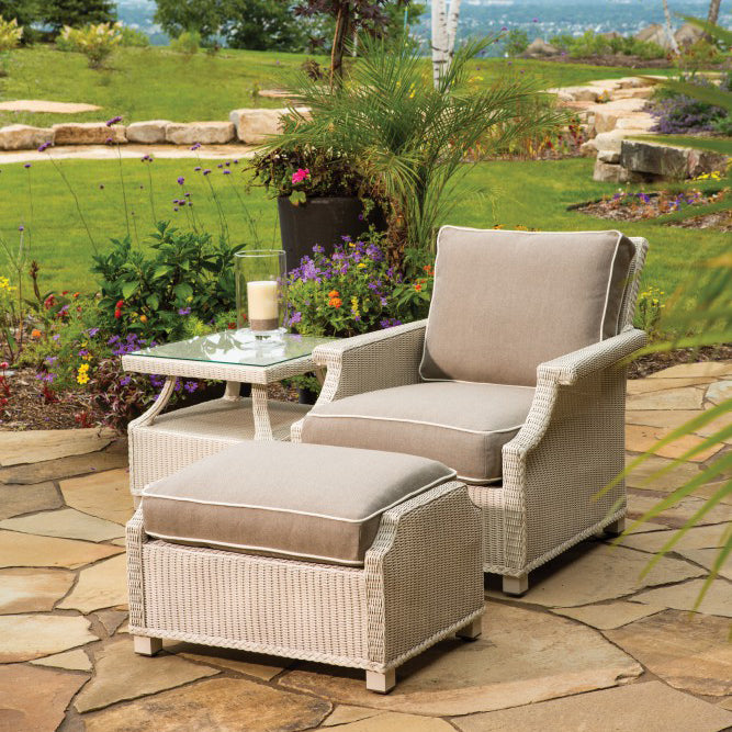 Lloyd Flanders Hamptons Wicker Outdoor Lounge Chair