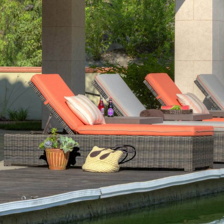 Forever Patio Universal Woven Chaise Lounge - Flat Weave