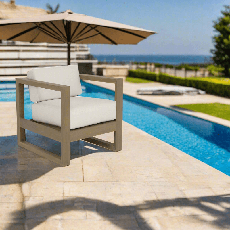 Sunset West Coastal Teak Outdoor Club Chair