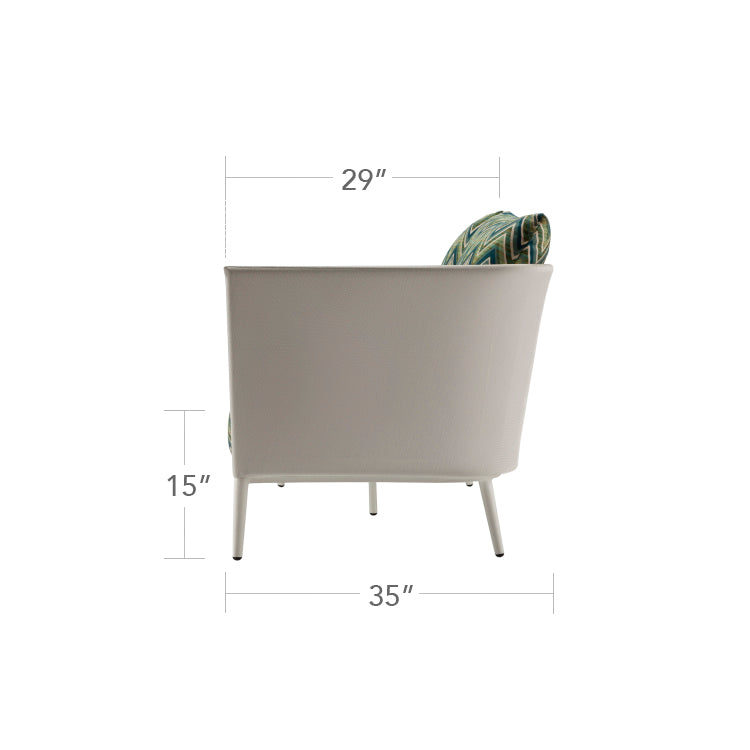 DecoScape Cosmo Aluminum Outdoor Loveseat