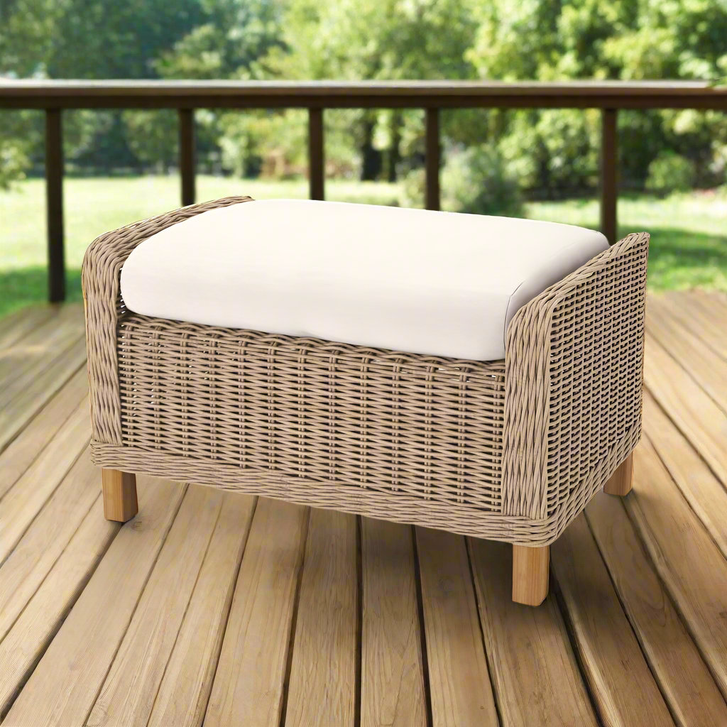 NorthCape International 6510 Wicker Outdoor Ottoman