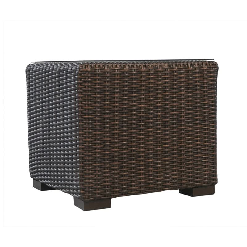 Lloyd Flanders Mesa Woven Vinyl Outdoor 22" Cube End Table