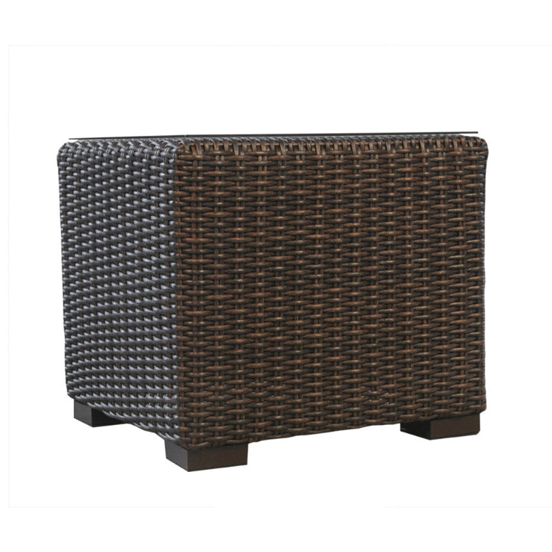 Lloyd Flanders Mesa Woven Vinyl Outdoor 22" Cube End Table