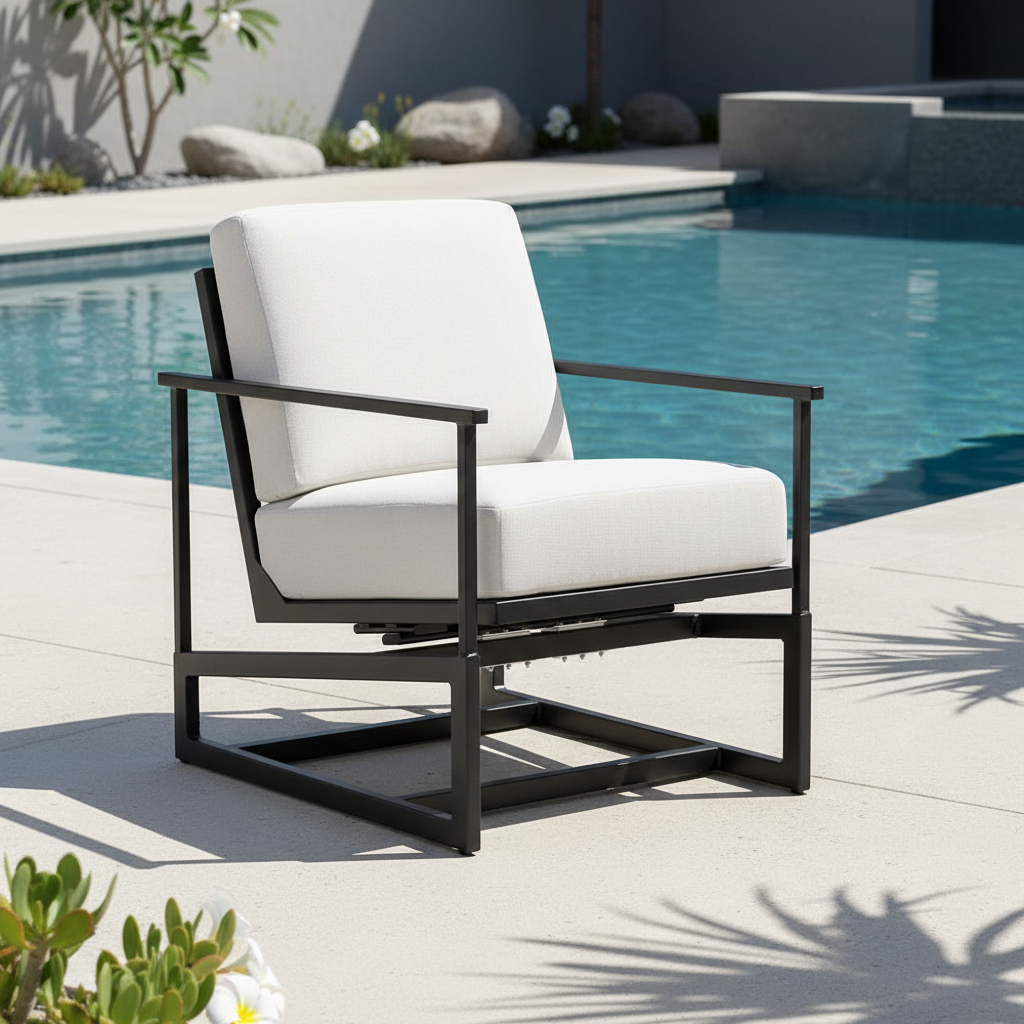 Lloyd Flanders Summit Aluminum Outdoor Spring Rocker Chair