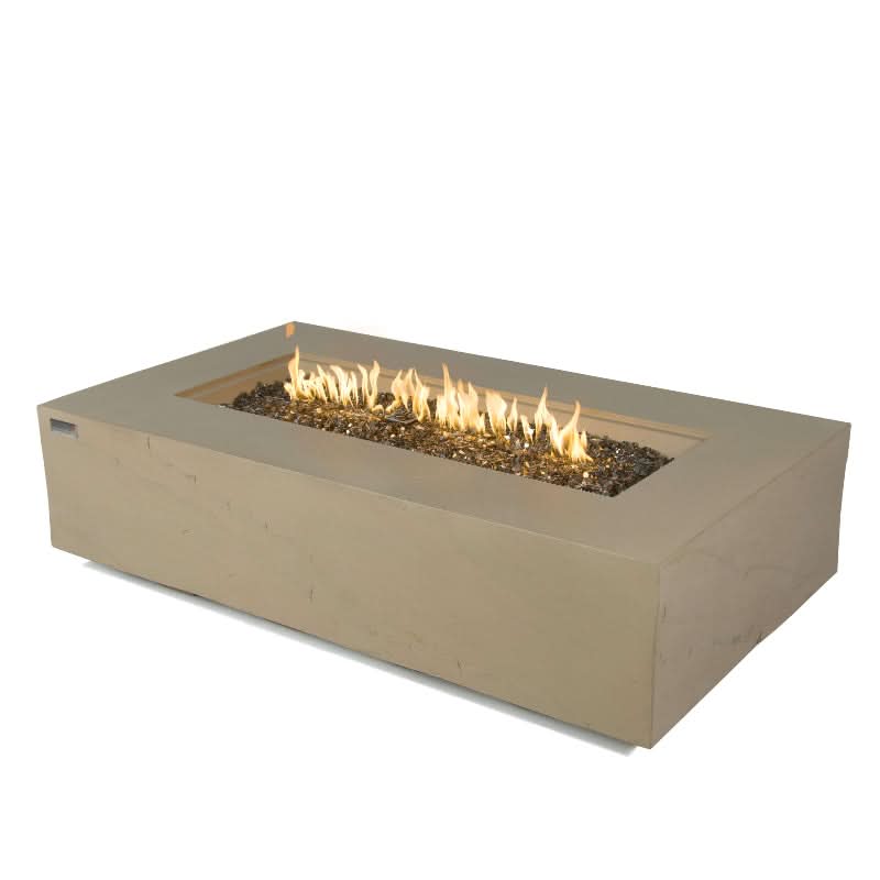 Elementi Plus Colorado Glass Fiber Reinforced Concrete Outdoor Fire Pit Table