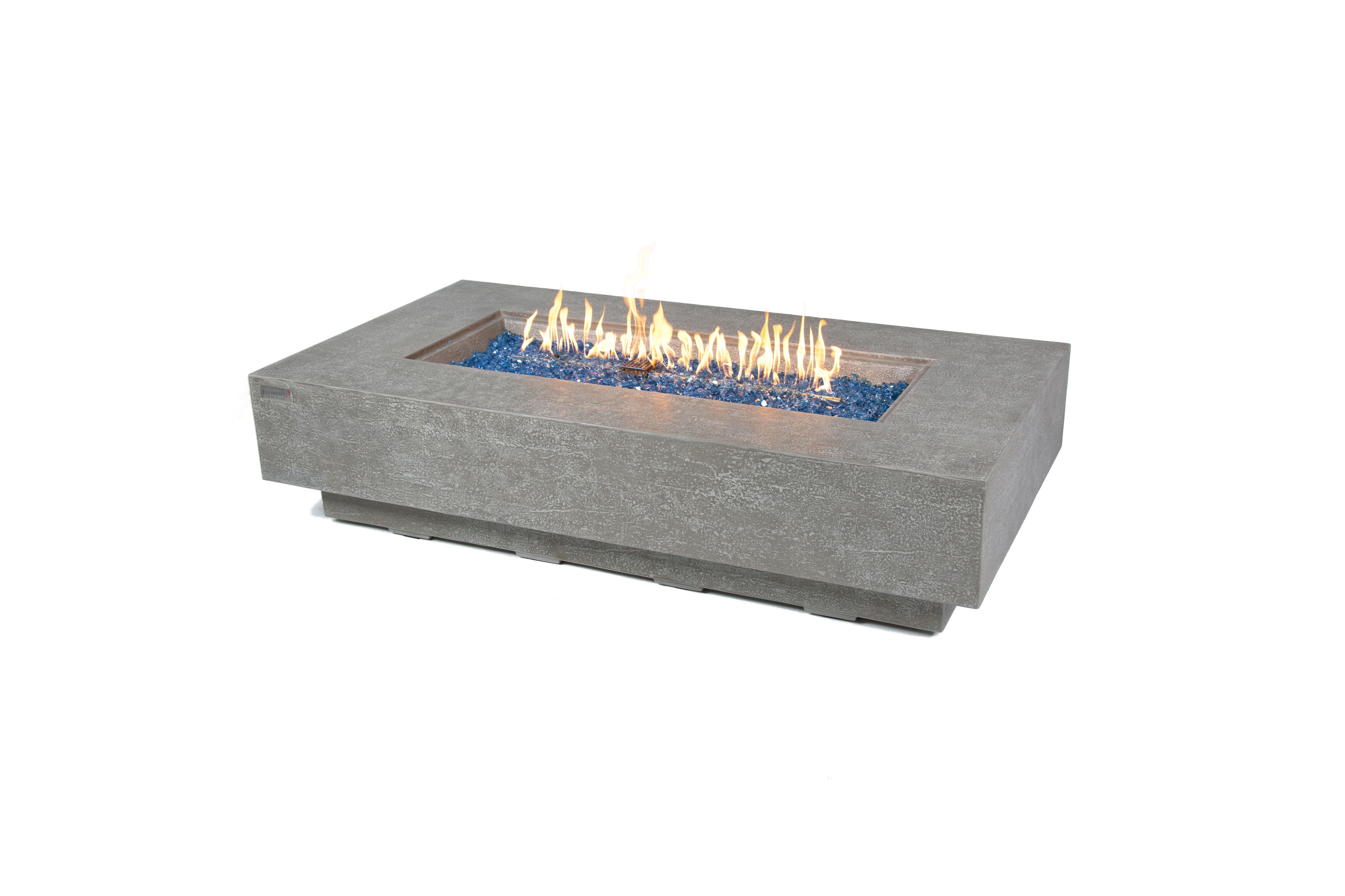 Elementi Plus Riviera GFRC Outdoor Fire Pit Table