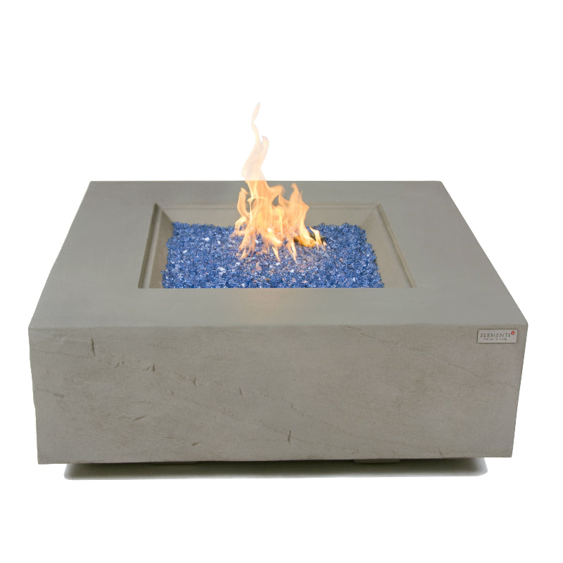 Elementi Plus Capertee Glass Fiber Reinforced Concrete Outdoor Fire Pit Table