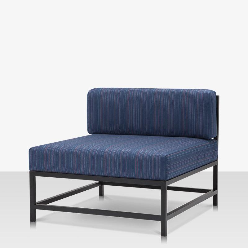 DecoScape Delano Aluminum Outdoor Armless Lounge Chair