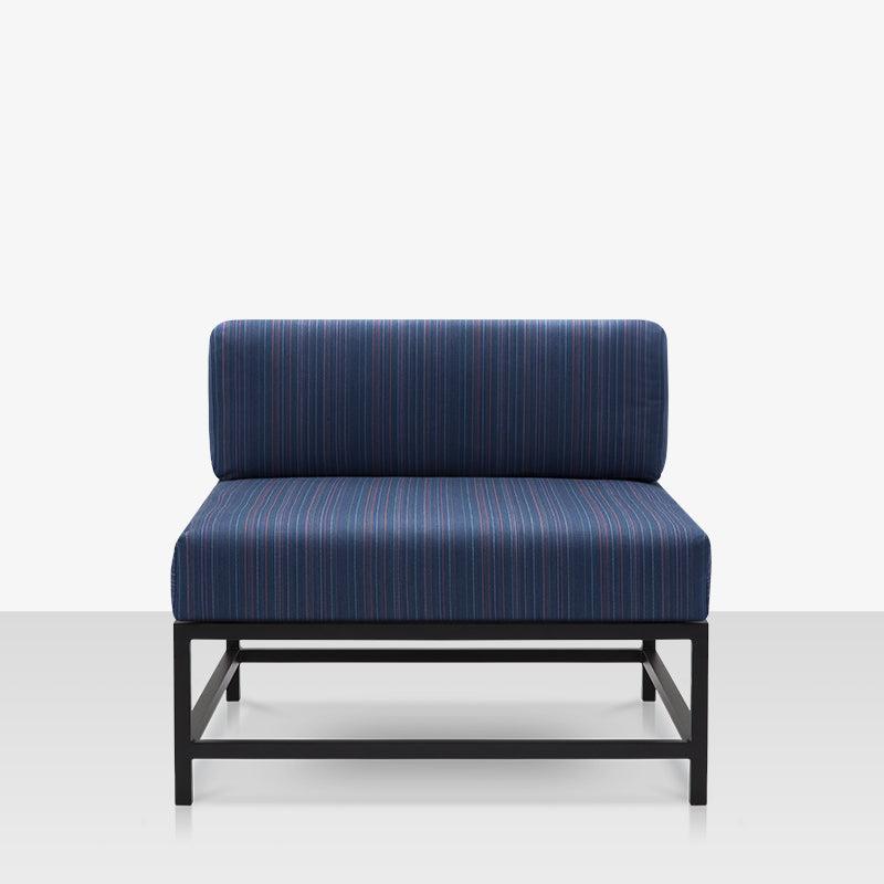DecoScape Delano Aluminum Outdoor Armless Lounge Chair