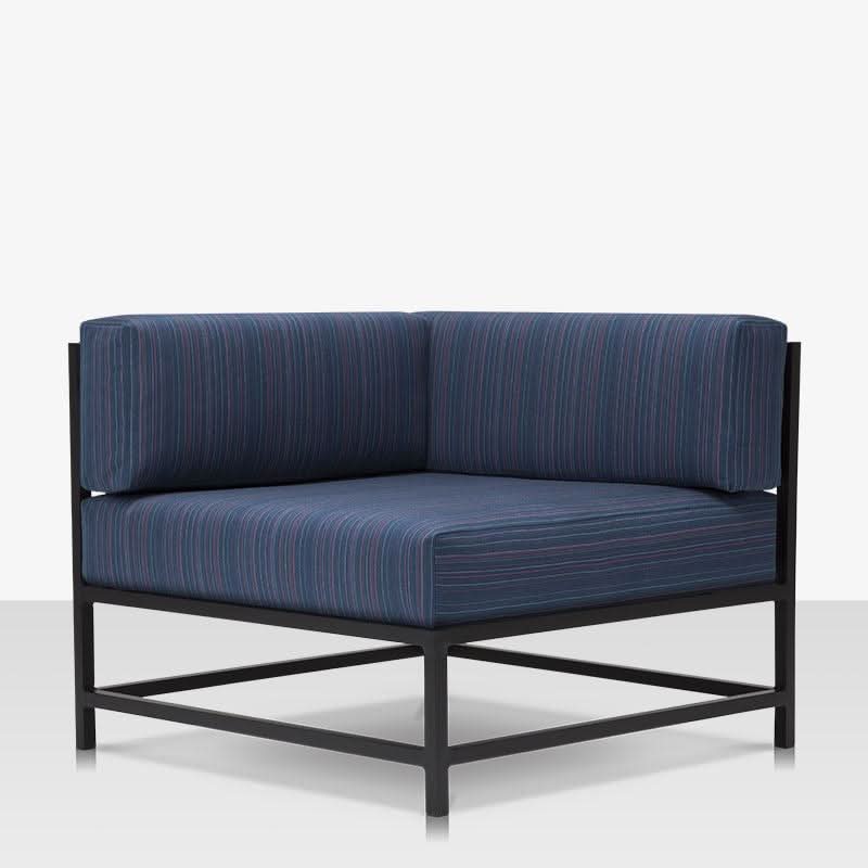 DecoScape Delano Aluminum Outdoor Corner Chair (Square)