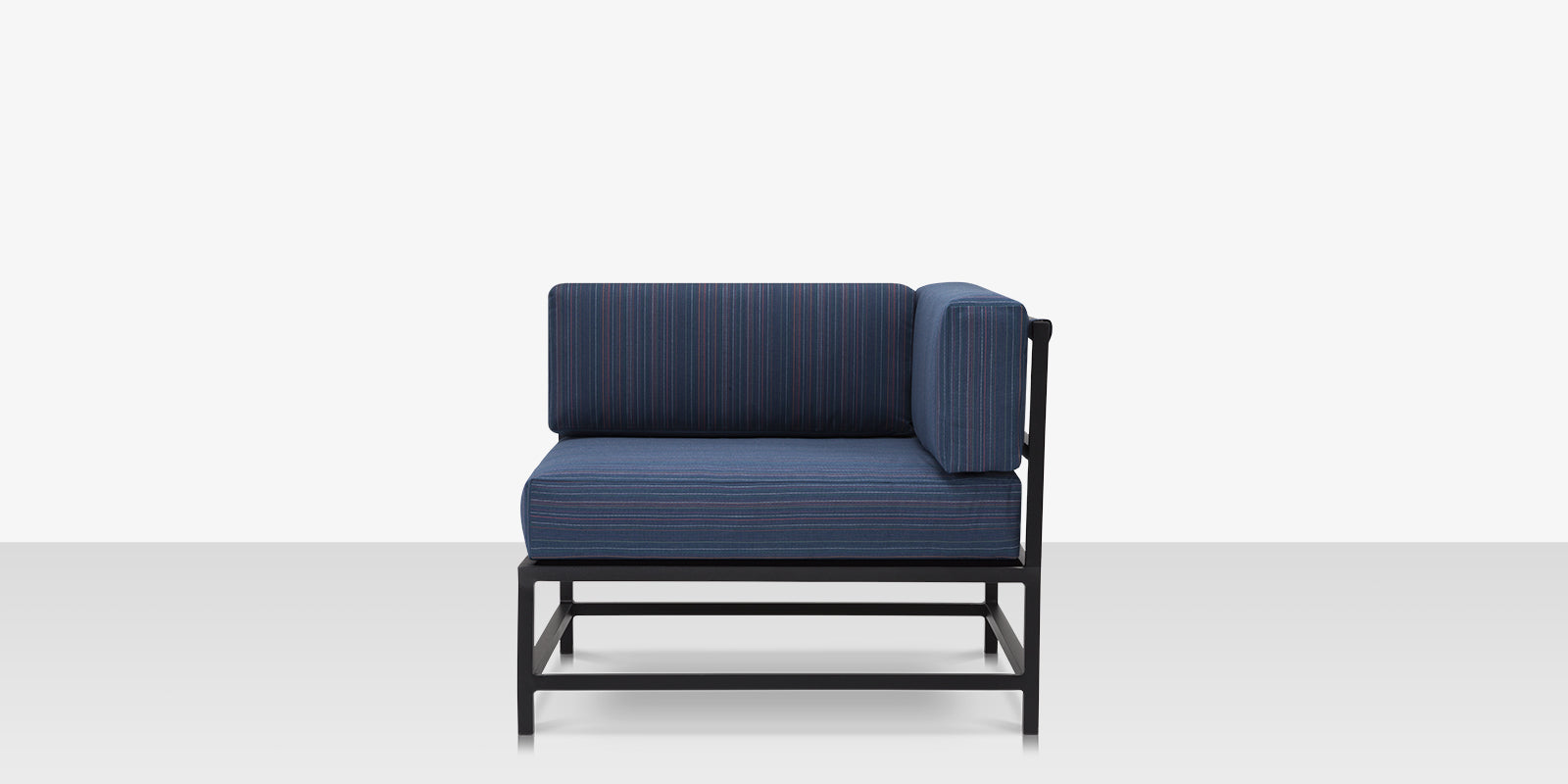 DecoScape Delano Aluminum Outdoor Corner Chair (Square)