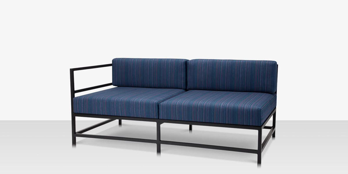 DecoScape Delano Aluminum Outdoor Left Arm Loveseat