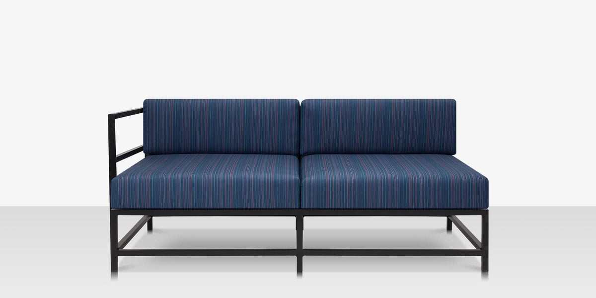 DecoScape Delano Aluminum Outdoor Left Arm Loveseat