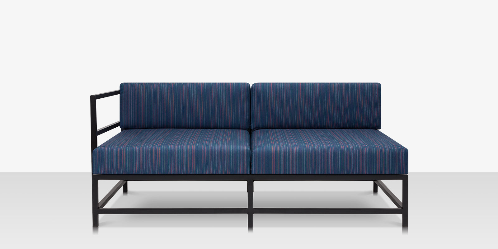 DecoScape Delano Aluminum Outdoor Left Arm Loveseat