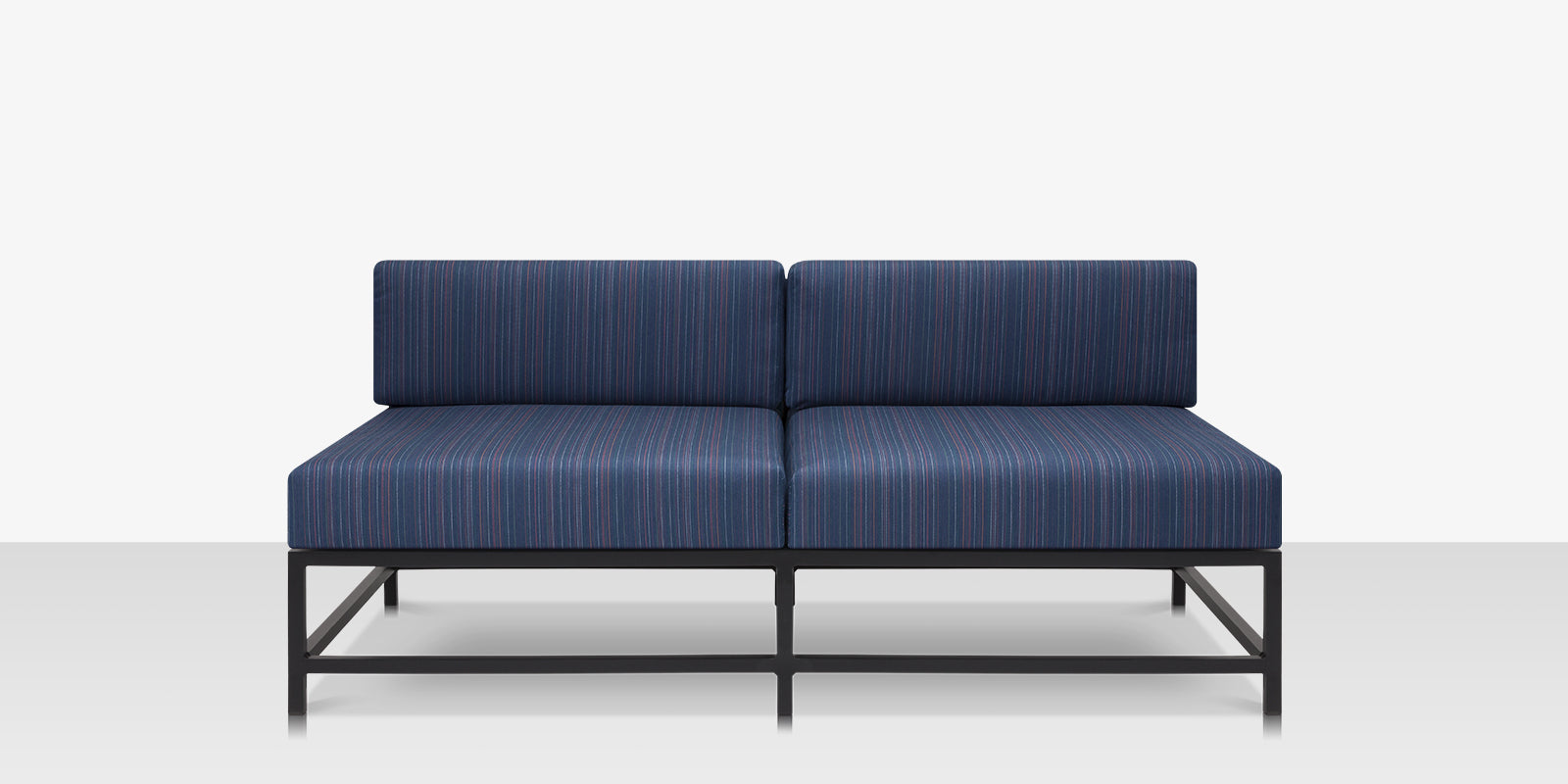 DecoScape Delano Aluminum Outdoor Armless Loveseat