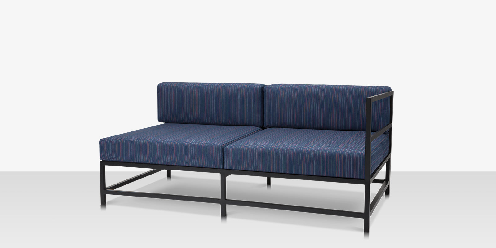 DecoScape Delano Aluminum Outdoor Right Arm Loveseat