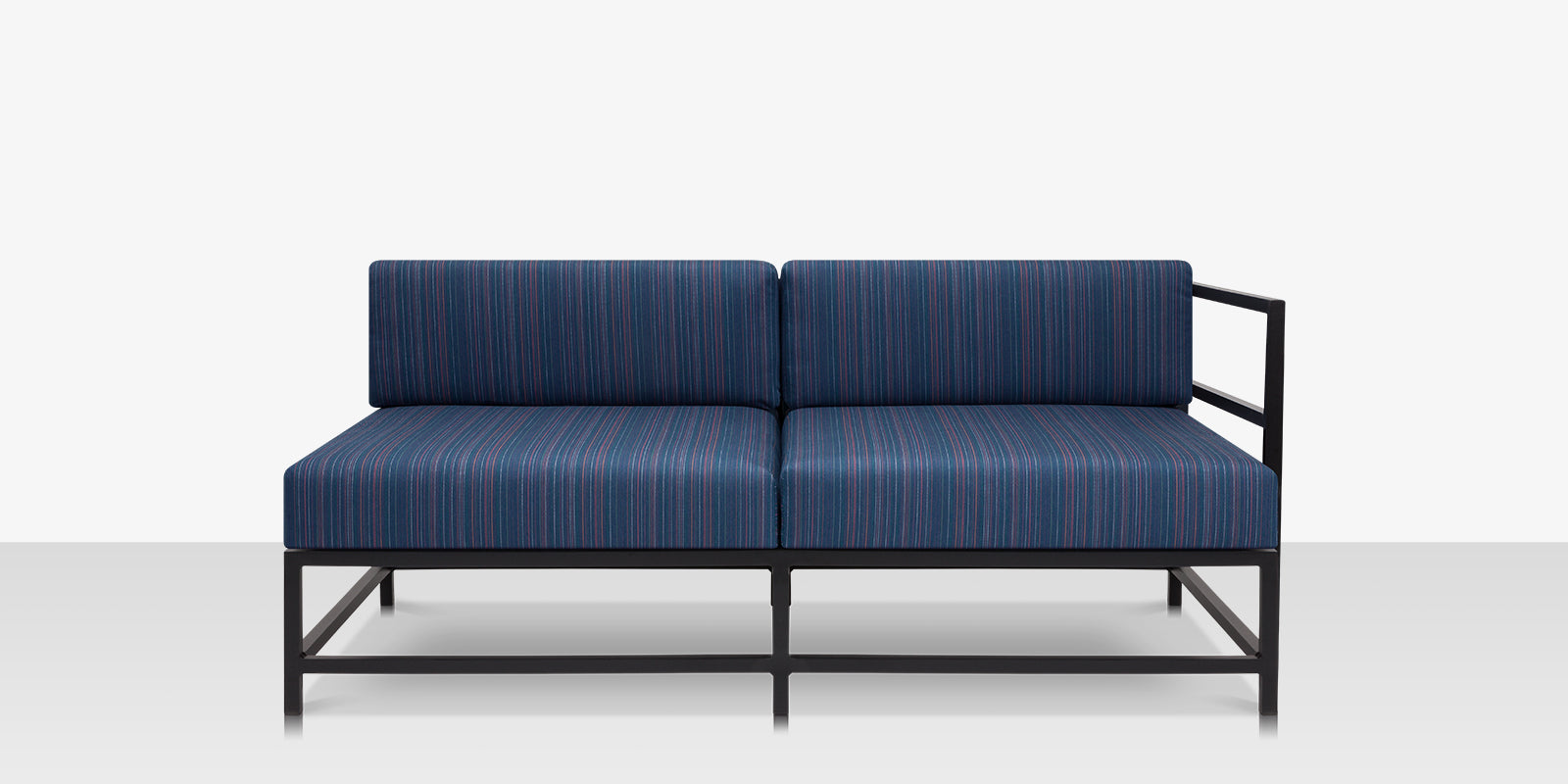 DecoScape Delano Aluminum Outdoor Right Arm Loveseat
