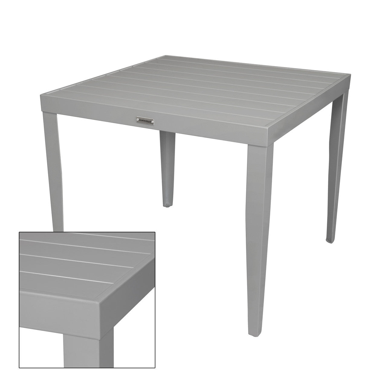 DecoScape South Beach Aluminum Outdoor Square Dining Table