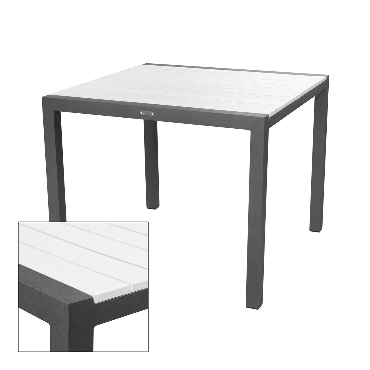 DecoScape Modera Aluminum Outdoor Square Dining Table