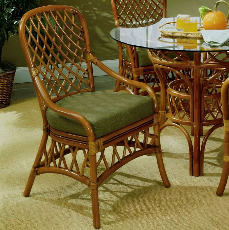 South Sea Rattan Antigua Rattan Indoor Dining Side Chair