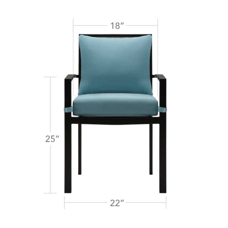 DecoScape Dynasty Aluminum Outdoor Dining Armchair