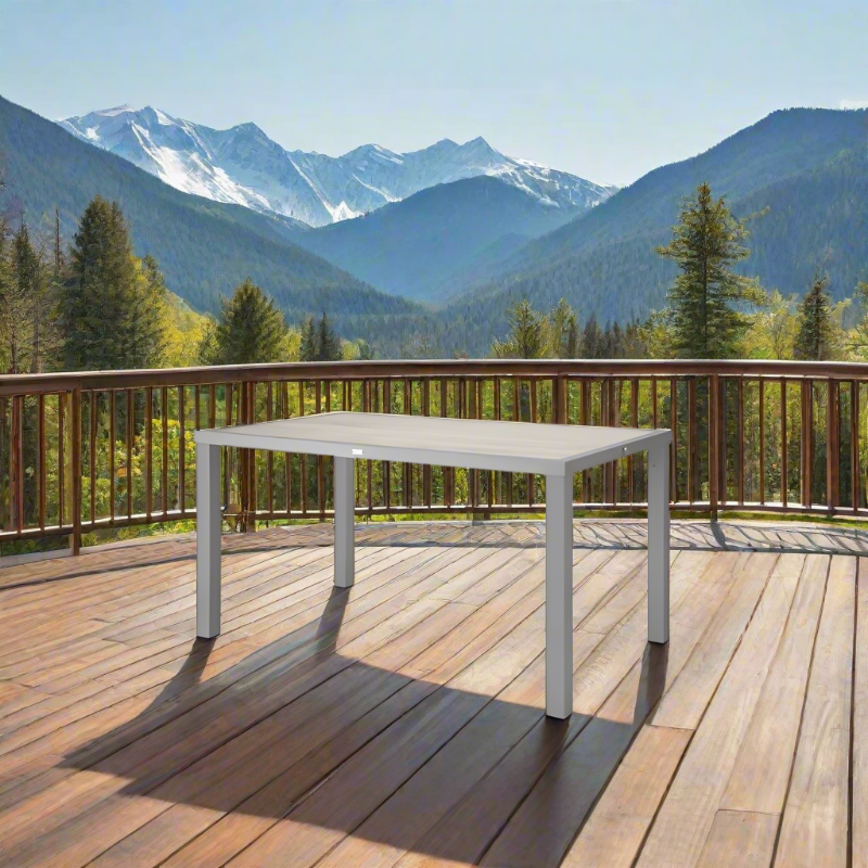 DecoScape Dynasty Aluminum Outdoor Rectangular Dining Table