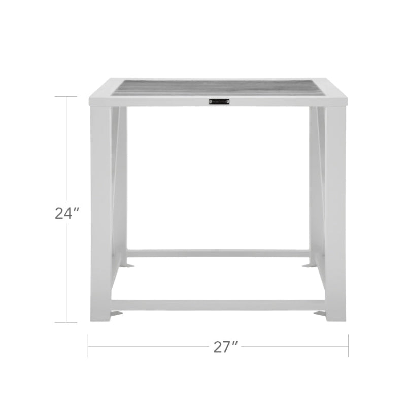 DecoScape Dynasty Aluminum Outdoor End Table